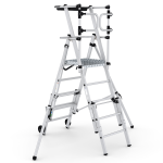 Climb-It Folding Telescopic Large Platform Step with Safety Gates - CAV945