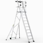 Climb-It Large Platform Folding Steps with Safety Gates