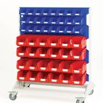 16917226.11V - Louvre Panel Trolley Double Sided & Bins
