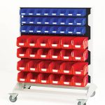 16917226.19V - Louvre Panel Trolley Double Sided & Bins