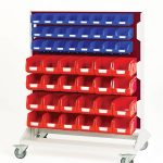 16917226.24V - Louvre Panel Trolley Double Sided & Bins