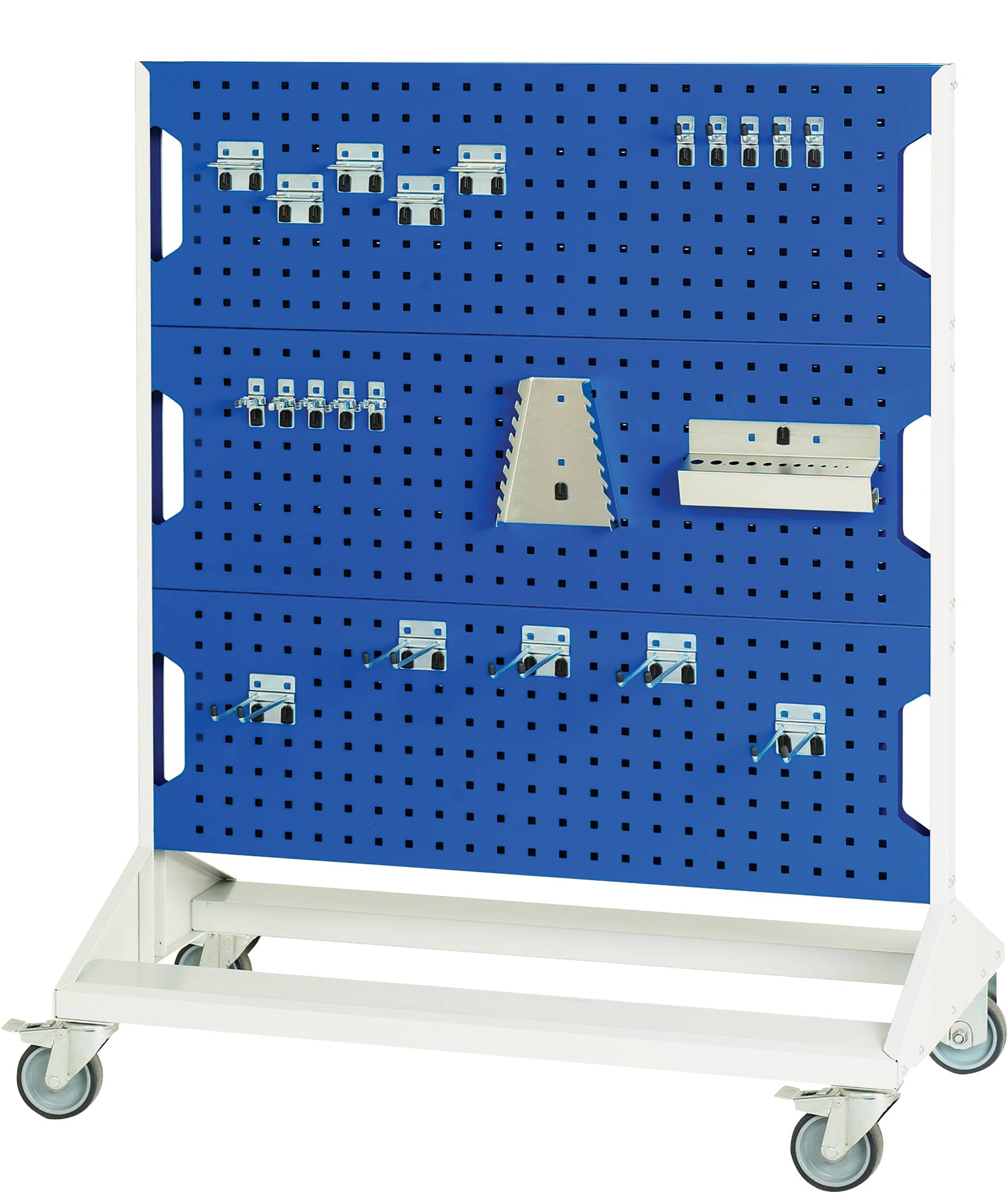 16917260.11.jpg 16917260.11V - Perfo Panel Trolley Double Sided & Hooks - Image 1