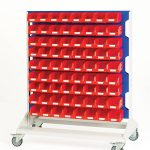16917271.11V - Louvre Panel Trolley Double Sided & Bins