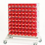 16917271.16V - Louvre Panel Trolley Double Sided & Bins