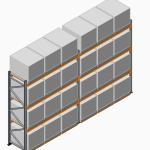 3 Beam Pallet Racking Extension Bay
