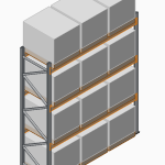 3 Beam Pallet Racking Starter Bay