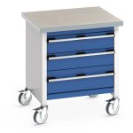 41002093.11V - Cubio Mobile Storage Bench (Lino)
