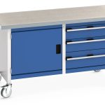 41002102.11V - Cubio Mobile Storage Bench (Lino)