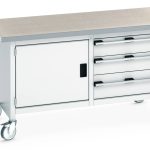41002102.16V - Cubio Mobile Storage Bench (Lino)