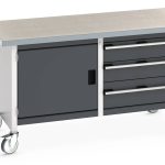41002102.19V - Cubio Mobile Storage Bench (Lino)