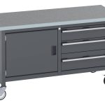 41002102.77V - Cubio Mobile Storage Bench (Lino)