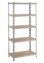 MAMMOTH ECONOMY SHELVING - 5 MDF Shelves - 1800H x 900W x 400D