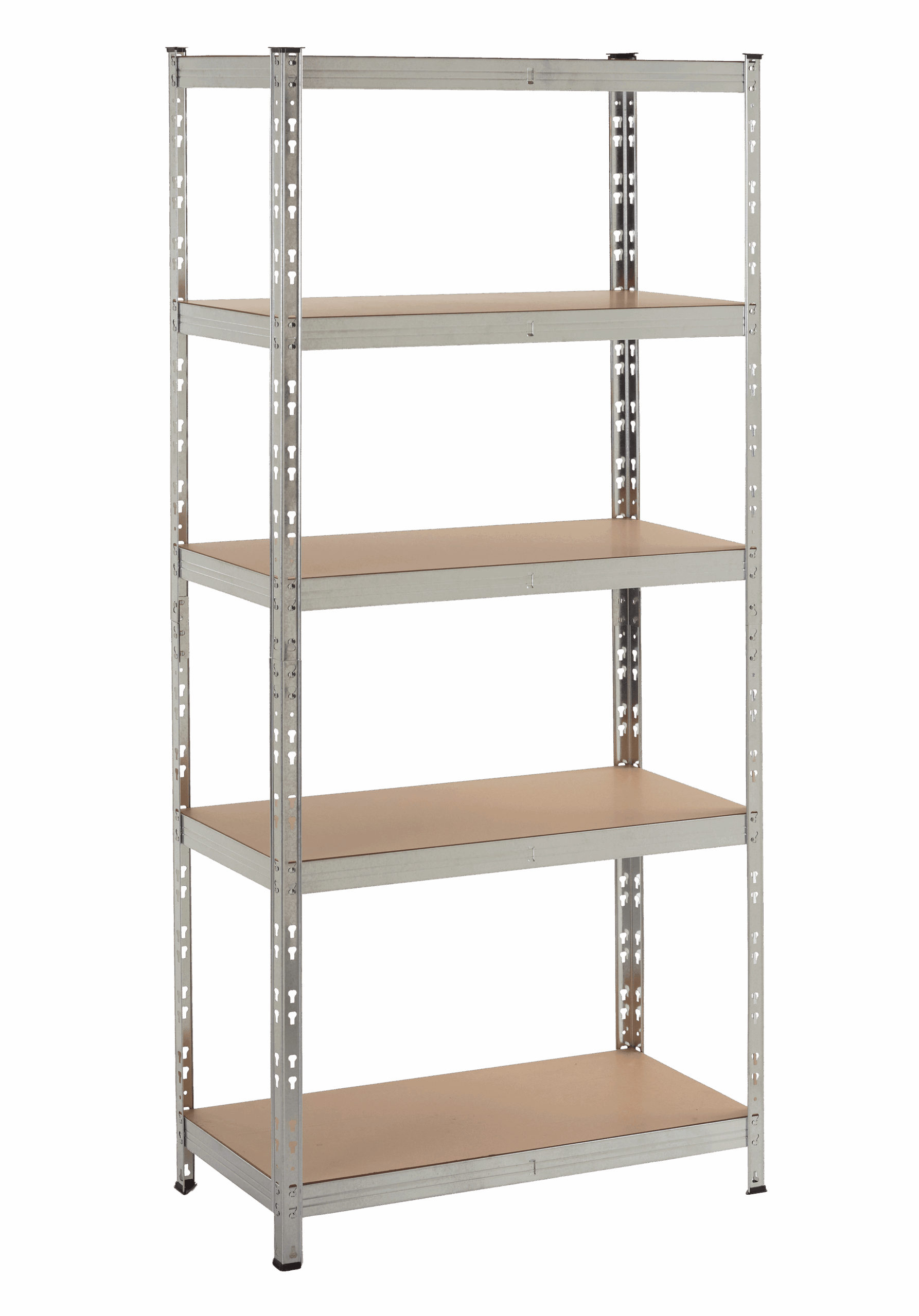 BBS0405Z-2-min-scaled-1.png MAMMOTH ECONOMY SHELVING - 5 MDF Shelves - 1800H x 900W x 400D - Image 1
