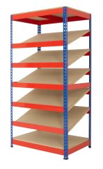 Kanban Shelving with 5x Sloping Shelves (no bins)