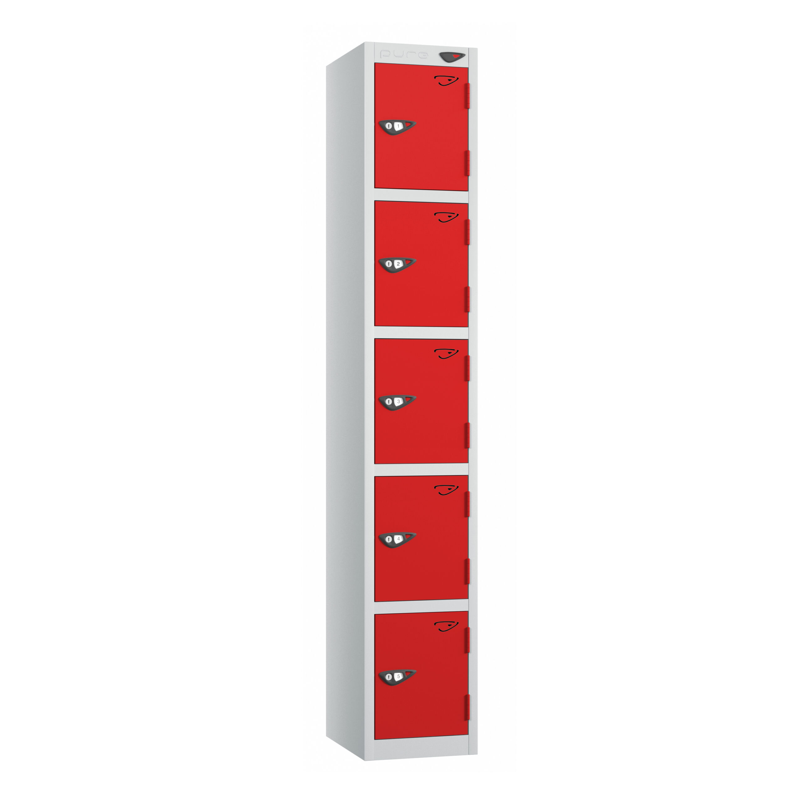Pure-5D-SL-Flame-Red-scaled-1.jpg 1-6 tier locker, 5 tier - Image 1